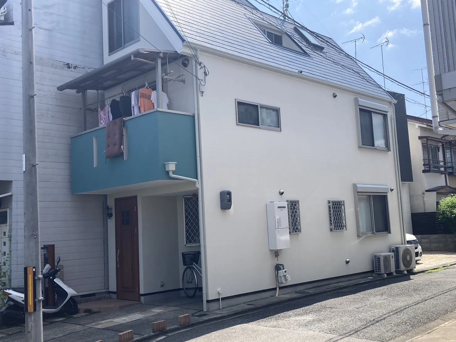 京都市右京区　I様邸｜京都市右京区の外壁塗装の施工事例｜施工写真2｜大阪市西区新町の創和