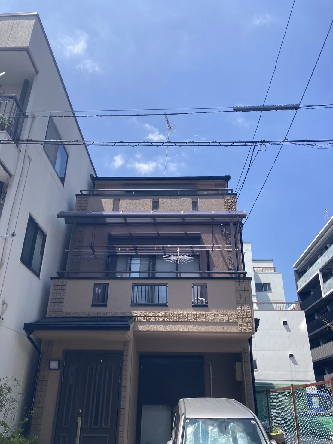京都市右京区　Y様邸｜京都市右京区の外壁塗装の施工事例｜施工写真2｜大阪市西区新町の創和