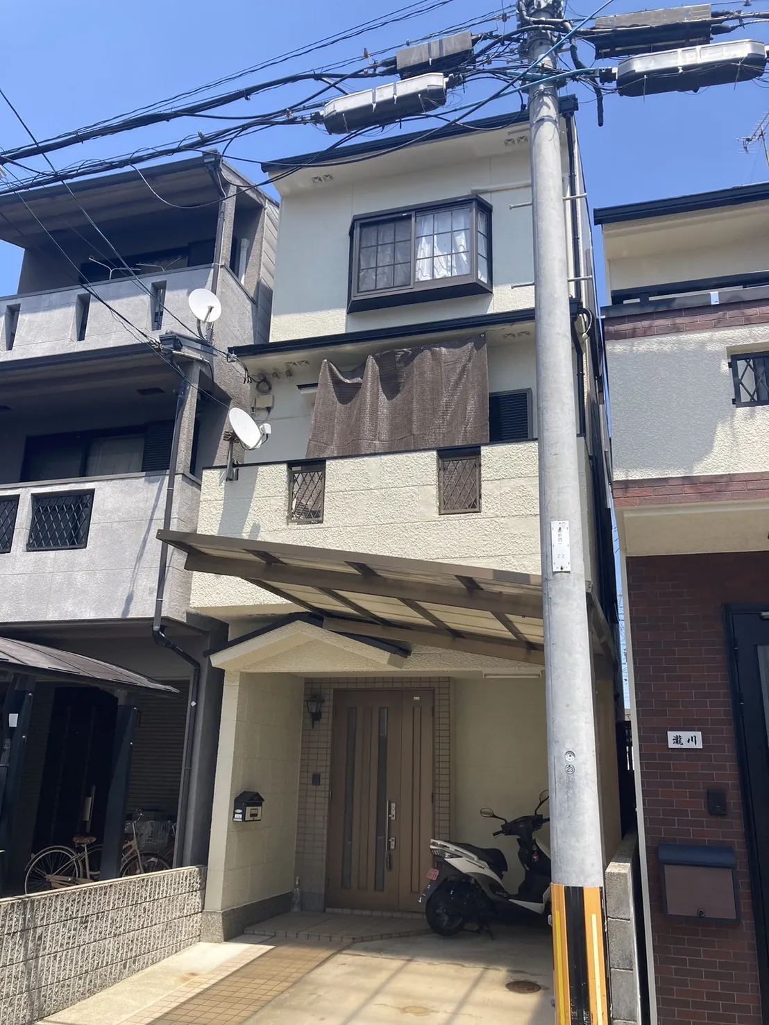 京都市中京区　I様邸｜京都市中京区の外壁塗装の施工事例｜施工写真2｜大阪市西区新町の創和