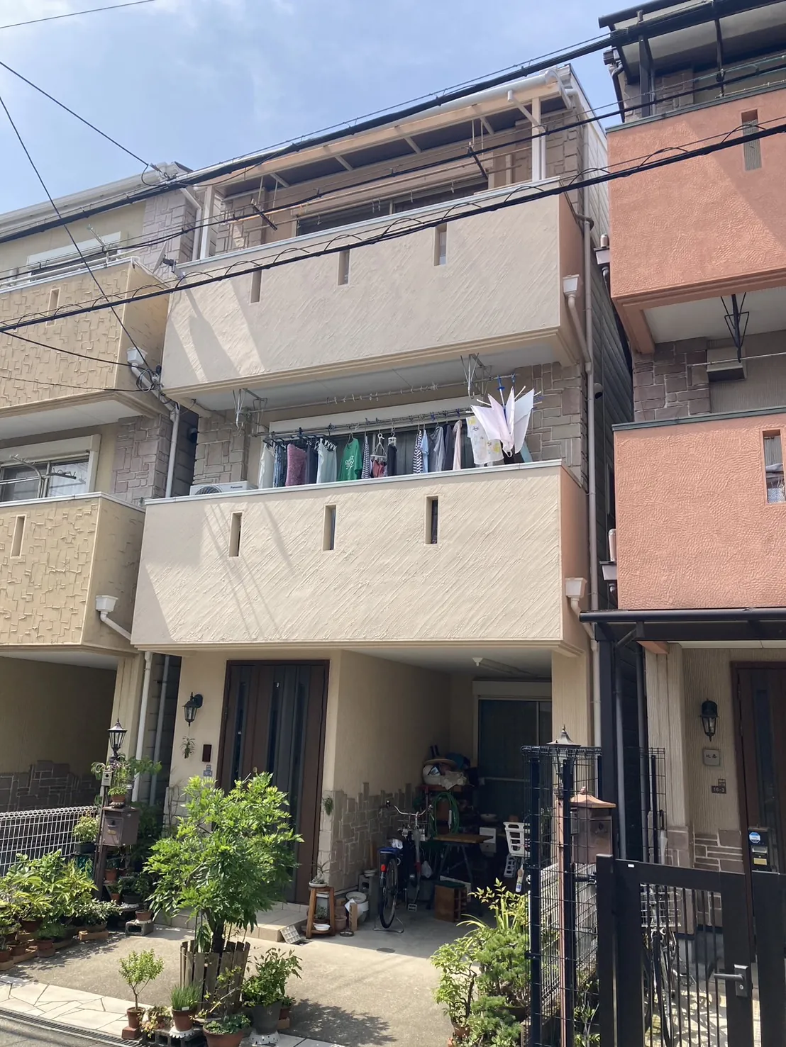 大阪市住吉区　A様邸｜大阪市住吉区の外壁塗装の施工事例｜施工写真2｜大阪市西区新町の創和